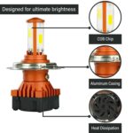 RG LED Motorcycle Headlight Bulb | Ultra Bright White Light | Easy Plug & Play Conversion Kit for Bikes - Image 5