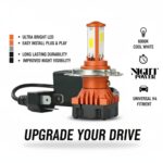 RG LED Motorcycle Headlight Bulb | Ultra Bright White Light | Easy Plug & Play Conversion Kit for Bikes