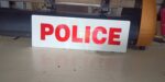 Police Vehicle Dashboard Name Plate – Marathi & English | 12×4 Inch Acrylic Plate